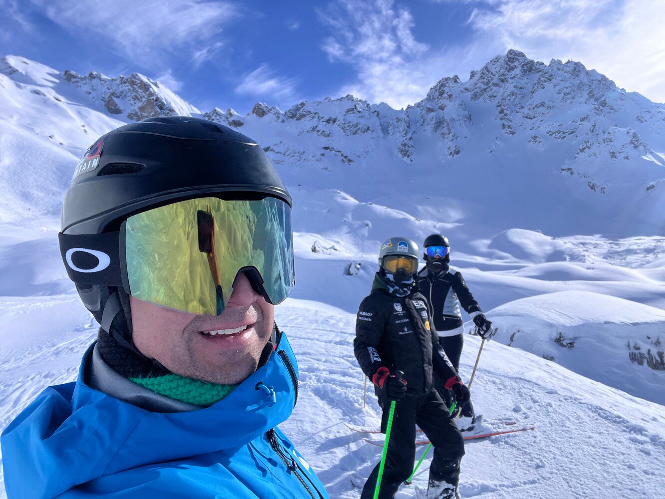 With the family after completing the off-piste Western Section of Chanrosa
