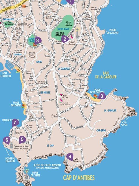 Cap d'Antibes Lighthouse; Facing Due North
