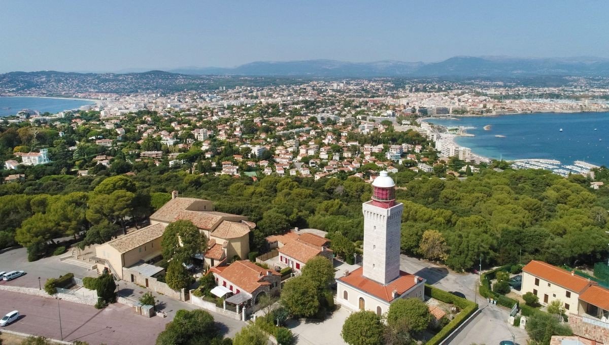 Cap d'Antibes Lighthouse; Facing Due North
