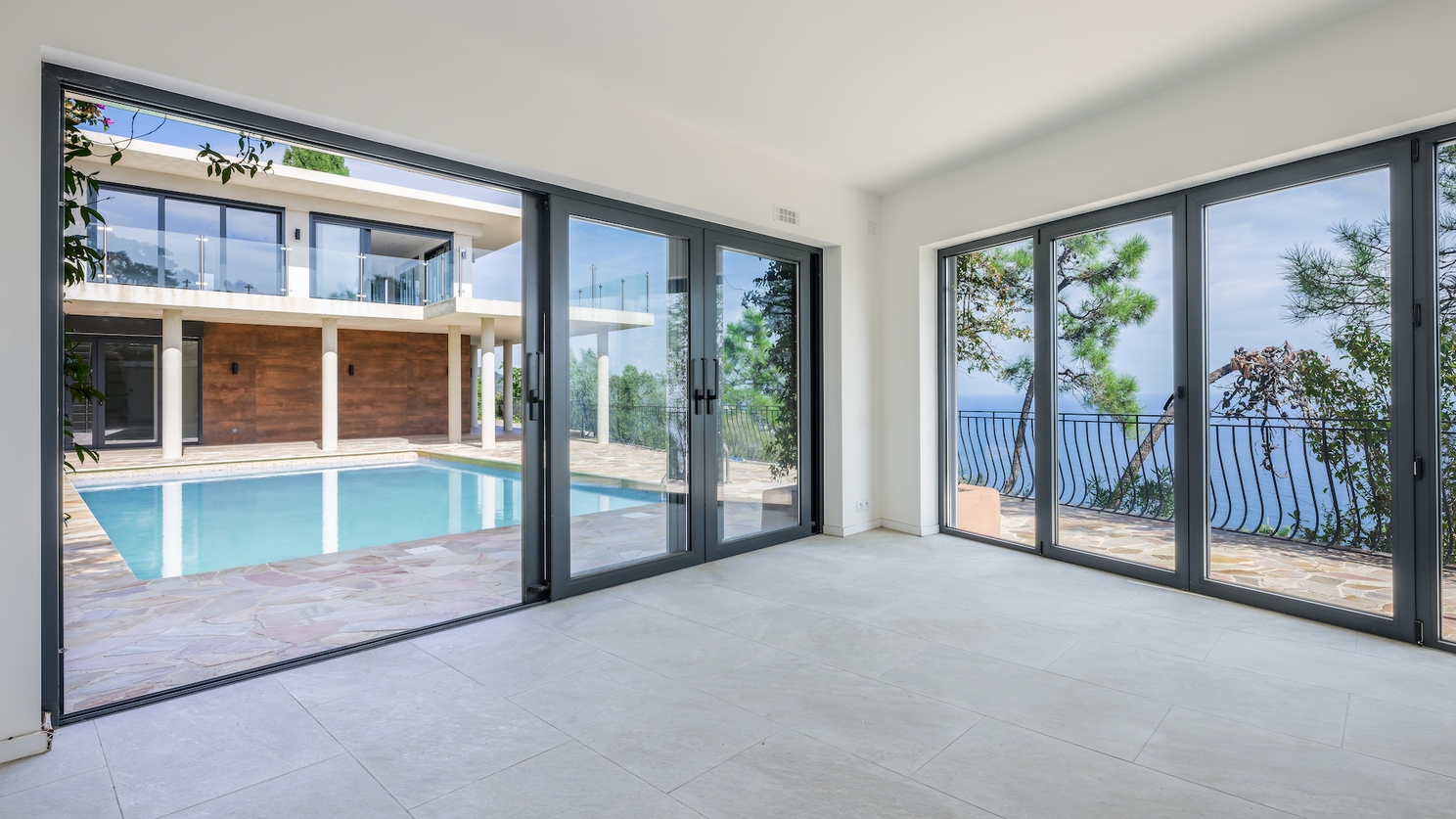How American High Earners Can Leverage Their Purchasing Power for a Better Life on the French Riviera 5 Realtor on the French Riviera , Asher McInerney , Agent , Real Estate Agent Ref 11945, View from Inside Pool-House of Pool Terrace, Home & View.