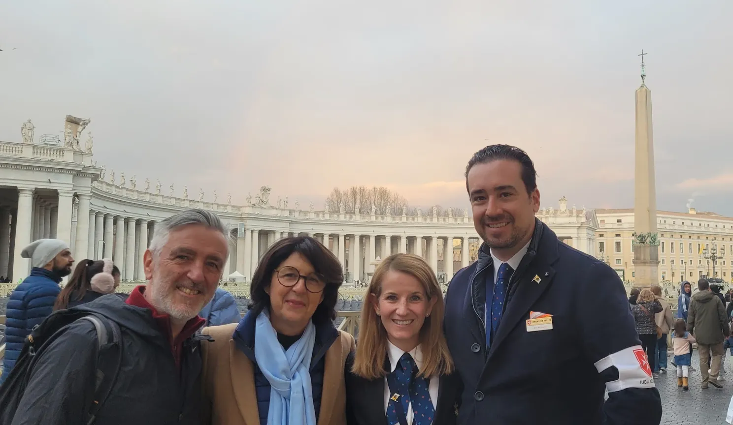 Friends from the French Asc. Surprising us at our Post in St. Peters